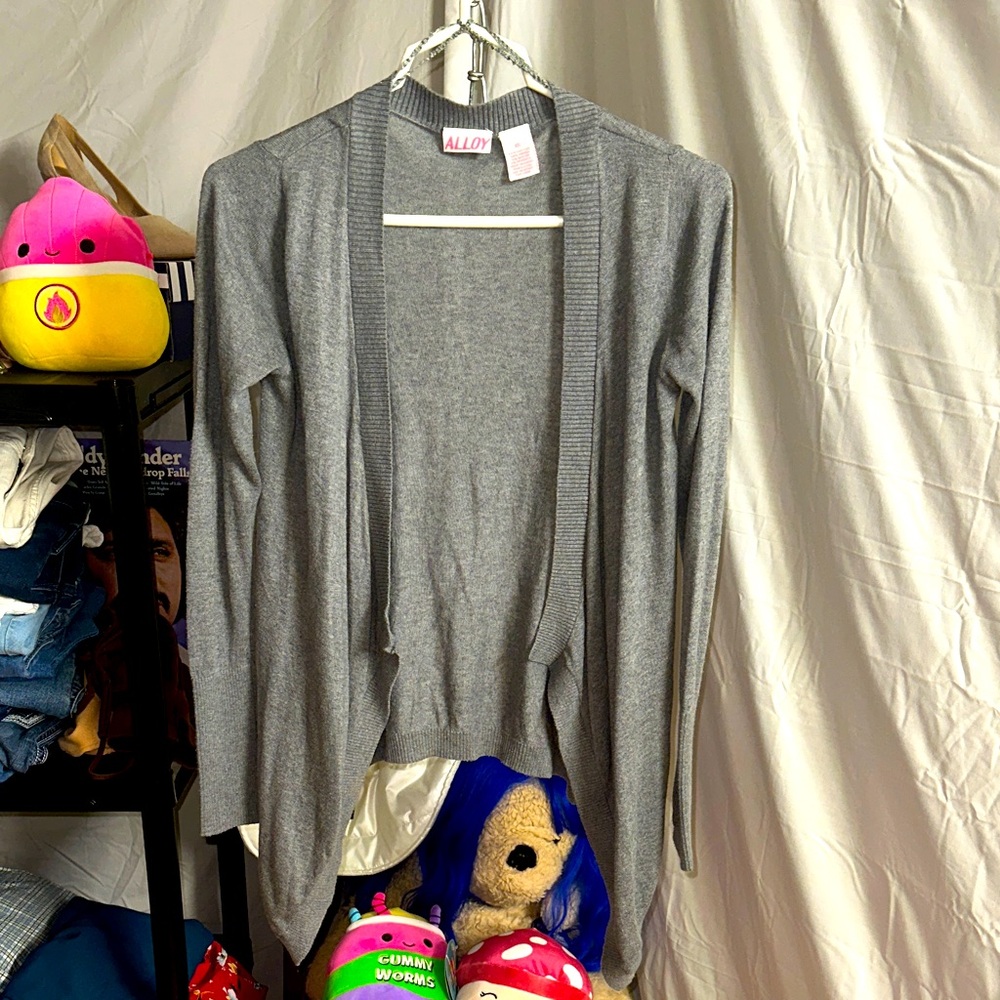 ALLOY Gray Women's Cardigan